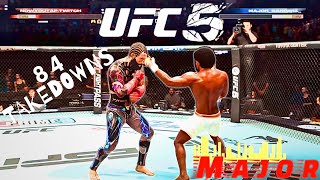 Beating Another Wrestling amp Clinch Fighting Style in UFC 5 [upl. by Ycram]