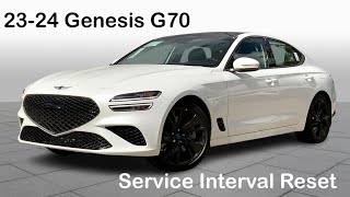 20232024 Hyundai Genesis G70 Service Interval Reset How To 23 24 [upl. by Elkraps251]