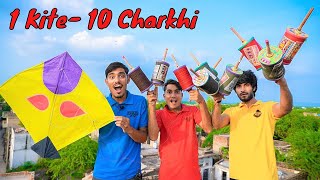 Flying Single Kite With 10 Manjha Charkhi  क्या ये सबकी पतंग काट देगी Unexpected Results [upl. by Lanita763]