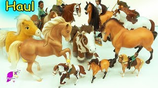 Giant Haul Spirit Riding Free Breyer Horses  Traditional  Brushable  Action Figure Riders [upl. by Pappas953]