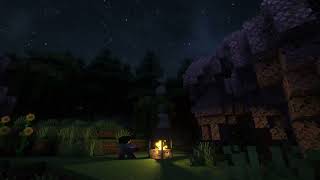 Relaxing Minecraft Campfire Sitting [upl. by Leila]