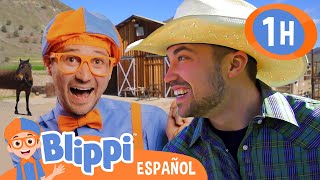 Blippi en el Rancho 🐎  Blippi  Moonbug Kids Parque de Juegos [upl. by Gnohp695]