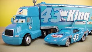 Disney Cars Toys Dinoco Gary Hauler Truck Hauler Lightning McQueen [upl. by Alwin]