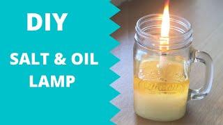 DIY SALT AND OIL LAMP  WAXLESS CANDLE  DIY Candle Using Rock Salt and Oil  Emergency Lamp [upl. by Norehs807]