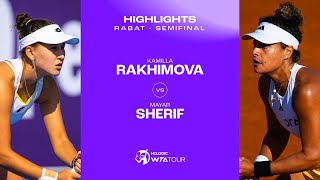 Kamilla Rakhimova vs Mayar Sherif  2024 Rabat Semifinal  WTA Match Highlights [upl. by Leur352]