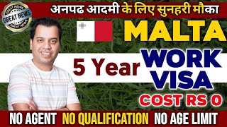 Malta Work Permit for Indian  Malta Work Permit Visa  Malta Work Permit for Indian  Malta Visa [upl. by Aicilegna131]