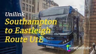 Southampton to Eastleigh • Unilink U1E • Realtime [upl. by Ludovika]