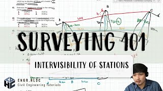 CE Board Exam Review Elementary Surveying  Intervisibility of Stations [upl. by Asoj]