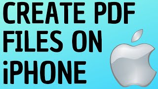 How to Create PDF Files on iPhone and iPad  Print to PDF [upl. by Hertz]