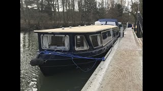 £119950 Collingwood 60 x 12 Eurocruiser Enclosed Bow Wide Beam Buggerlugs Thames and Kennet Marina [upl. by Darius876]