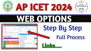 AP ICET 2024 Web Options Guide Complete StepbyStep Process Explained website link [upl. by Yelsgnik]