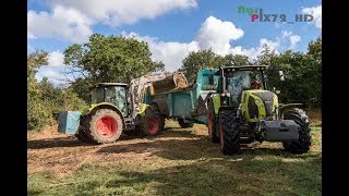 Epandage de fumier 2018  Claas Axion 800 amp Arion 640 [upl. by Jerold]