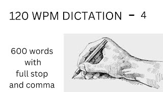 120 wpm dictation  4 [upl. by Jsandye]