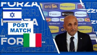 Luciano Spalletti intervista postpartita ItaliaIsraele 41 🇮🇹🇮🇱 [upl. by Nipsirc]