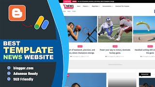 ✅Best Blogger Template for News Website  AdSense Approval 2024 [upl. by Monique]