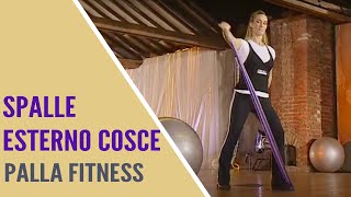 Palla Fitness Spalle  Esterno Cosce  Jill Cooper 10 min [upl. by Enomor]