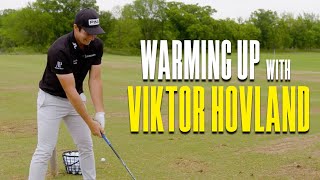 Warming Up With Viktor Hovland [upl. by Linette]