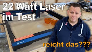 Algo Diodenlaser 22W Test  Das ist der Wahnsinn [upl. by Aihtnic]