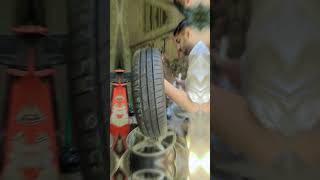 🥰tyre fittingtyre worknew tyreCar tyreservicenewYouTube [upl. by Anna512]