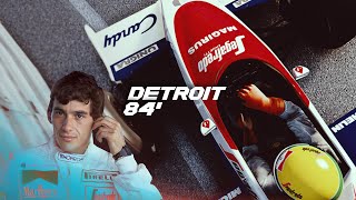 Ayrton Senna toleman tg184  Detroit Street Circuit 1988 ➕ Track download [upl. by Bois]