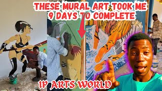 Mural art made by me in 9 days [upl. by Keyek]