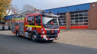 Coleshill Wholetime Pump Turnout  Warwickshire Fire And Rescue Service [upl. by Naillig]