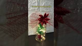 DIY Christmas Bottle light decor 💫 Christmas decoration ideas diy craft christmasdecor [upl. by Eng]