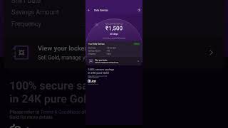 Phonepe new feature daily savings phonepe gold moneymanagement moneysaving 24k 24kgoldn month [upl. by Haimorej]