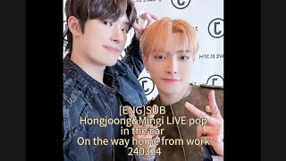 ENGSUB HongjoongampMingi LIVE pop 240324ateez [upl. by Jandy]