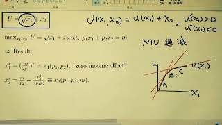 個體經濟E0122A 新版準線性效用quasilinear utility無所得效果所以其Marshallian demand與Hicksian demand相同 [upl. by Annaeg]