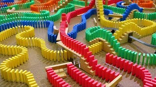 30 Minutes of DOMINOES FALLING  Most Satisfying ASMR Compilation [upl. by Boone]