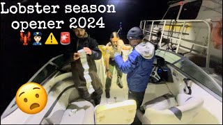 SOUTHERN CALIFORNIA HOOP NETTING 2024  SEASON OPENER SPINY LOBSTER  CATCH amp COOK 🦞👮🏻🚨🎣 [upl. by Annaoy]