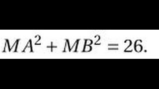 1SLe produit scalaire  exercice sur ligne de niveau MA²MB²26 [upl. by Michail]