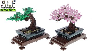 LEGO Creator 10281 Bonsai Tree  Lego Speed Build Review [upl. by Ayotyal]