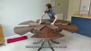 Assembling an Expanding Circular Dining Table [upl. by Ydassac]