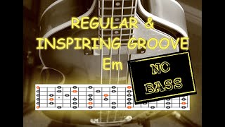 REGULAR amp INSPIRING GROOVE BACKING TRACK NO BASS JAM in Em [upl. by Annoif]