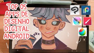 TOP 05 MELHORES APPS DE DESENHO DIGITAL PARA ANDROID  MEDIBANG KRITA IBIS PAINT INFINITE PAINTER [upl. by Mairim]