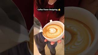 Easy Way లో Coffee Top Designing☕ trending coffee shorts youtubeshorts viralshorts [upl. by Trotta]