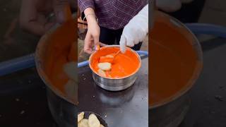 ⚡⚡ Fried Momos Making Process⚡⚡ shorts telugufoodie esangathulu streetfood foodie omelette [upl. by Yroj]