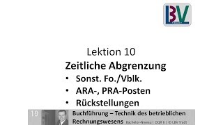 Sonstige Forderungen Verbindlichkeiten ARA PRA Rechnungsabgrenzung Rückstellung FB L10 T02 [upl. by Llieno]