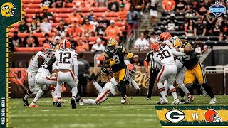 Josh Jacobs First Run As A Packer  Packers vs Browns [upl. by Eirak]