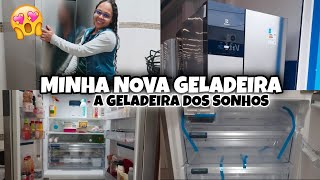 GELADEIRA ELECTROLUX FROST FREE INVERTER 590L AUTOSENSE 3 PORTAS COR INOX IM8S [upl. by Plafker]