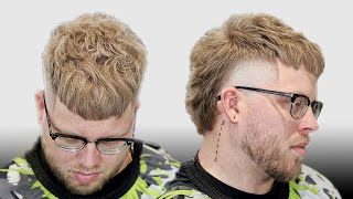 Best Mullet Crop Top Haircut Tutorial 🔥 High Taper Detailed Scissor Work Breakdown [upl. by Anelaf790]