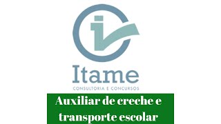 Simulado Auxiliar de Creche e Transporte Escolar [upl. by Engamrahc]