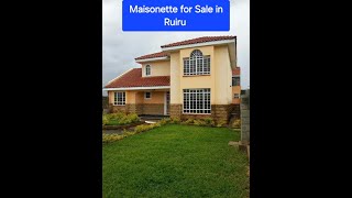 Elegant 5 bedrooms Maisonettes for Sale at Kamakis in Ruiru at kes18000000 realestate diaspora [upl. by Desimone]