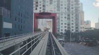 Miami Metromover Full Inner Loop ride [upl. by Yemorej]