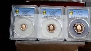 2018 Privy Mark Sovereign Gold Proof 3 Coin Set PCGS PR70 DCAM FS [upl. by Solhcin]