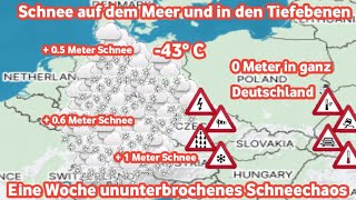 Letzte Warnung für alle Der Schneesturm kommt Schnee wird alle Regionen Deutschlands erobern☃️❄️ [upl. by Namyw]