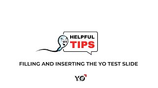 YO Home Sperm Test  Filling and Inserting the YO Test Slide [upl. by Neroled]