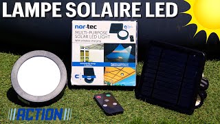 Lampe solaire polyvalente de chez ACTION nortec Solar Led Light multisupport avec panneau solaire [upl. by Bevis]